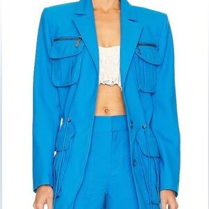GRACE BLAZER IN TURQUOISE BLUE
DUNDAS x REVOLVE